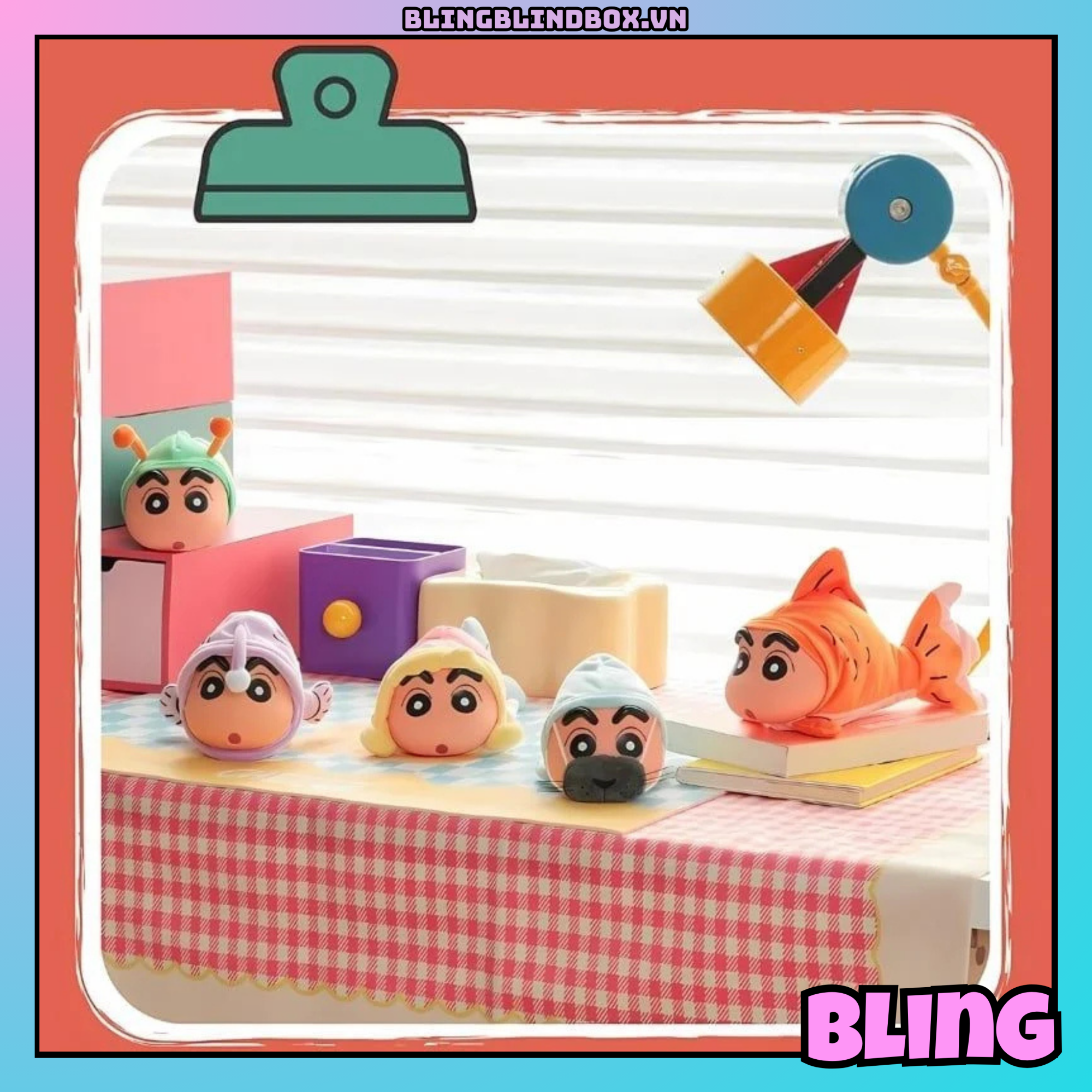 Blind box Crayon Shin chan Floppy Fish