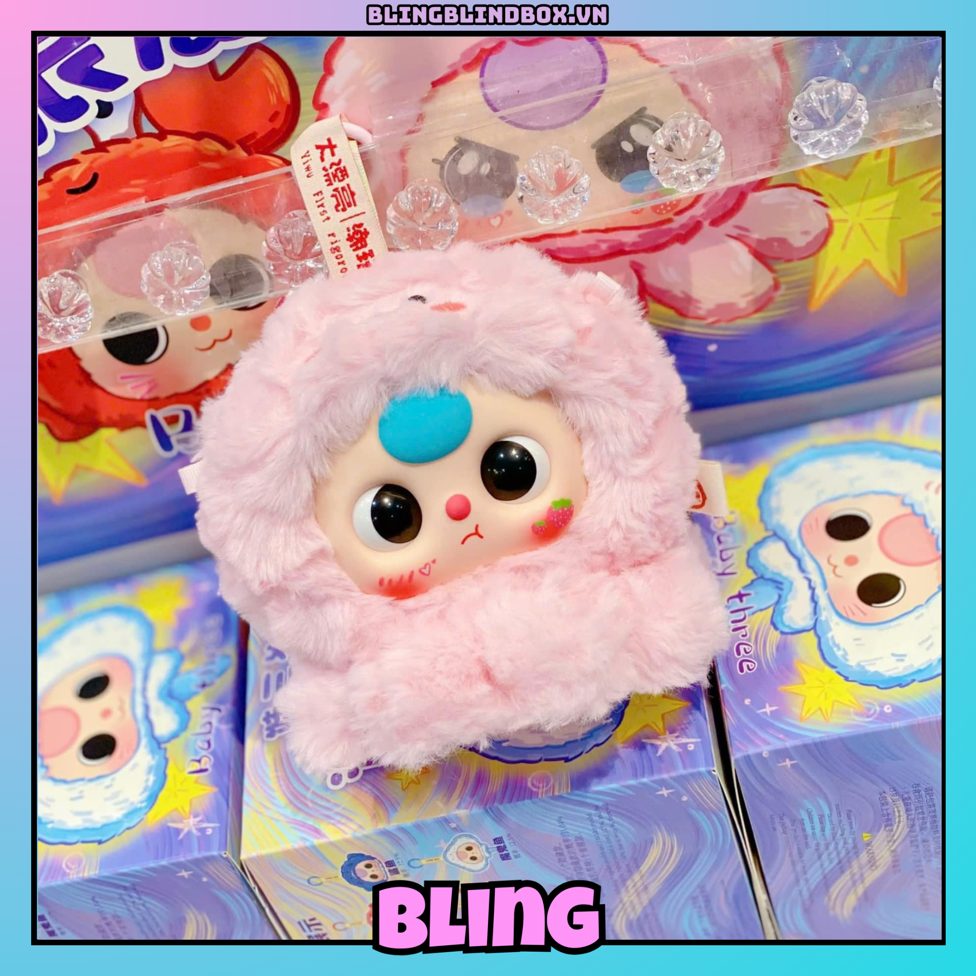 Baby Three Romantic Ocean Series Vinyl Face